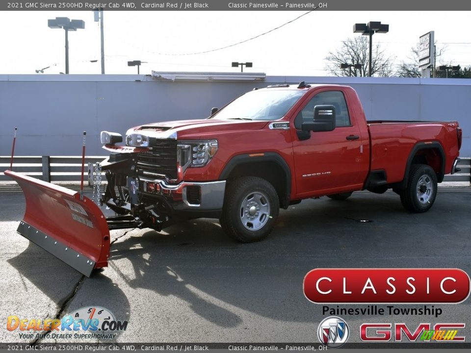 2021 GMC Sierra 2500HD Regular Cab 4WD Cardinal Red / Jet Black Photo #1