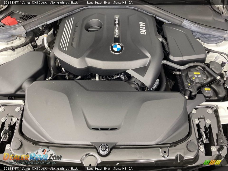 2018 BMW 4 Series 430i Coupe Alpine White / Black Photo #12