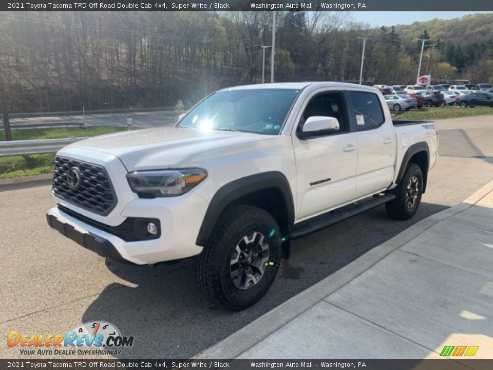 2021 Toyota Tacoma TRD Off Road Double Cab 4x4 Super White / Black Photo #3