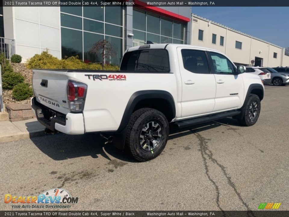 2021 Toyota Tacoma TRD Off Road Double Cab 4x4 Super White / Black Photo #5