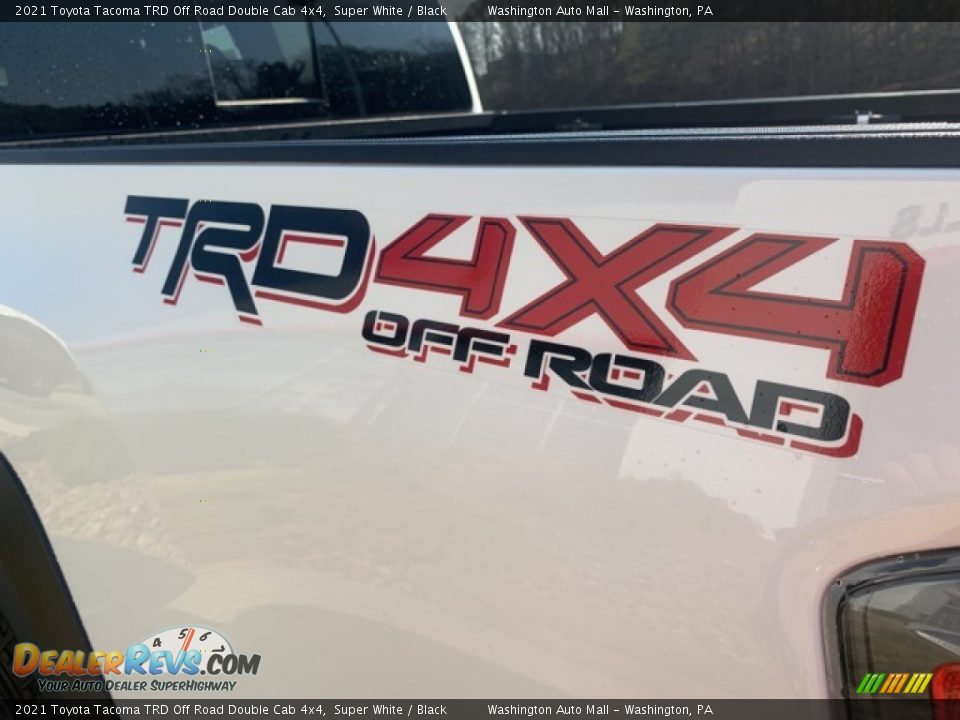 2021 Toyota Tacoma TRD Off Road Double Cab 4x4 Super White / Black Photo #7