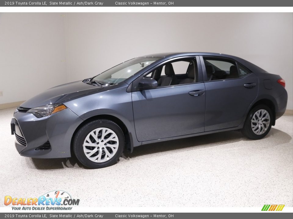 2019 Toyota Corolla LE Slate Metallic / Ash/Dark Gray Photo #3