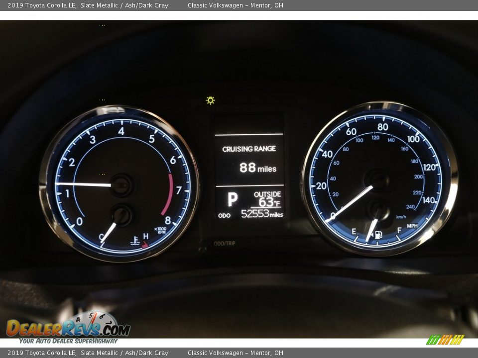 2019 Toyota Corolla LE Slate Metallic / Ash/Dark Gray Photo #8