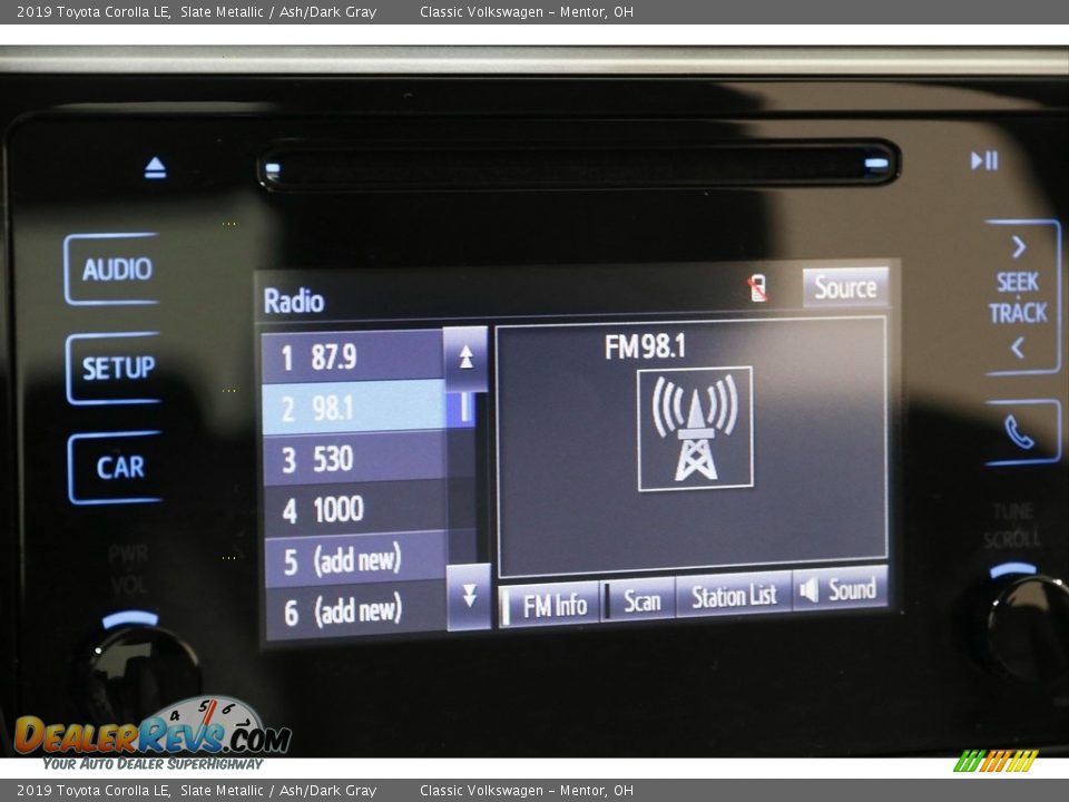 2019 Toyota Corolla LE Slate Metallic / Ash/Dark Gray Photo #10
