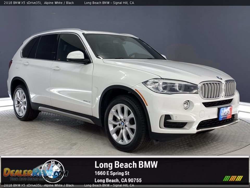 2018 BMW X5 sDrive35i Alpine White / Black Photo #1