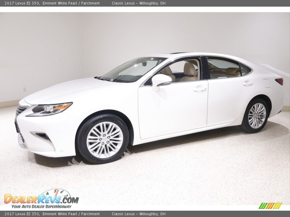 2017 Lexus ES 350 Eminent White Pearl / Parchment Photo #3