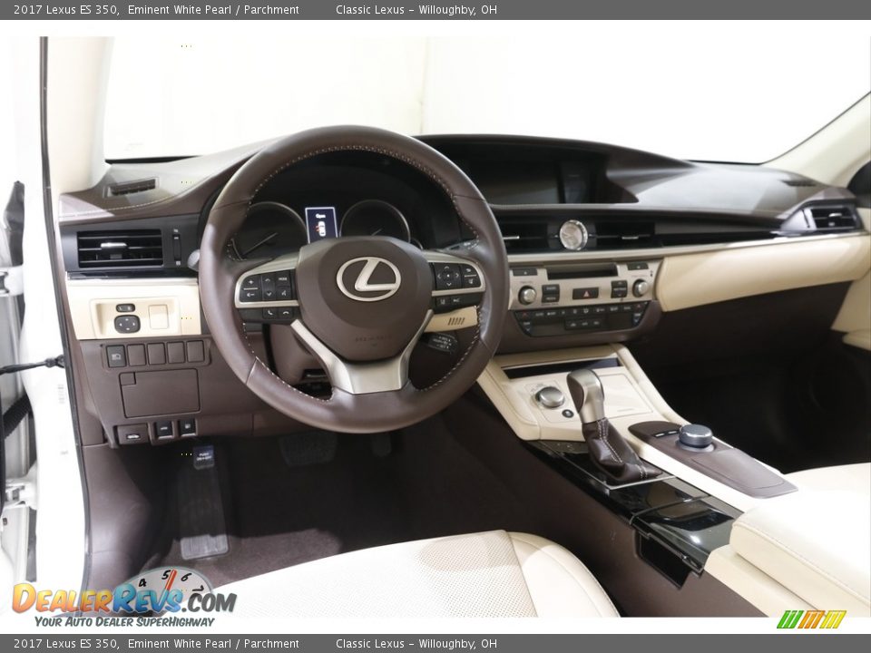 2017 Lexus ES 350 Eminent White Pearl / Parchment Photo #6