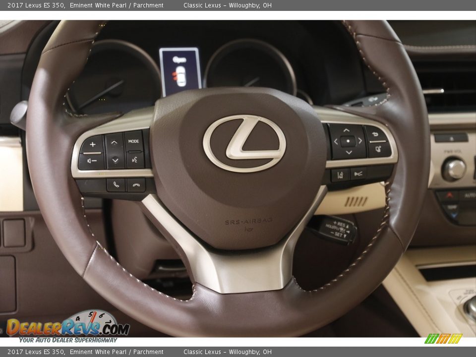 2017 Lexus ES 350 Eminent White Pearl / Parchment Photo #7