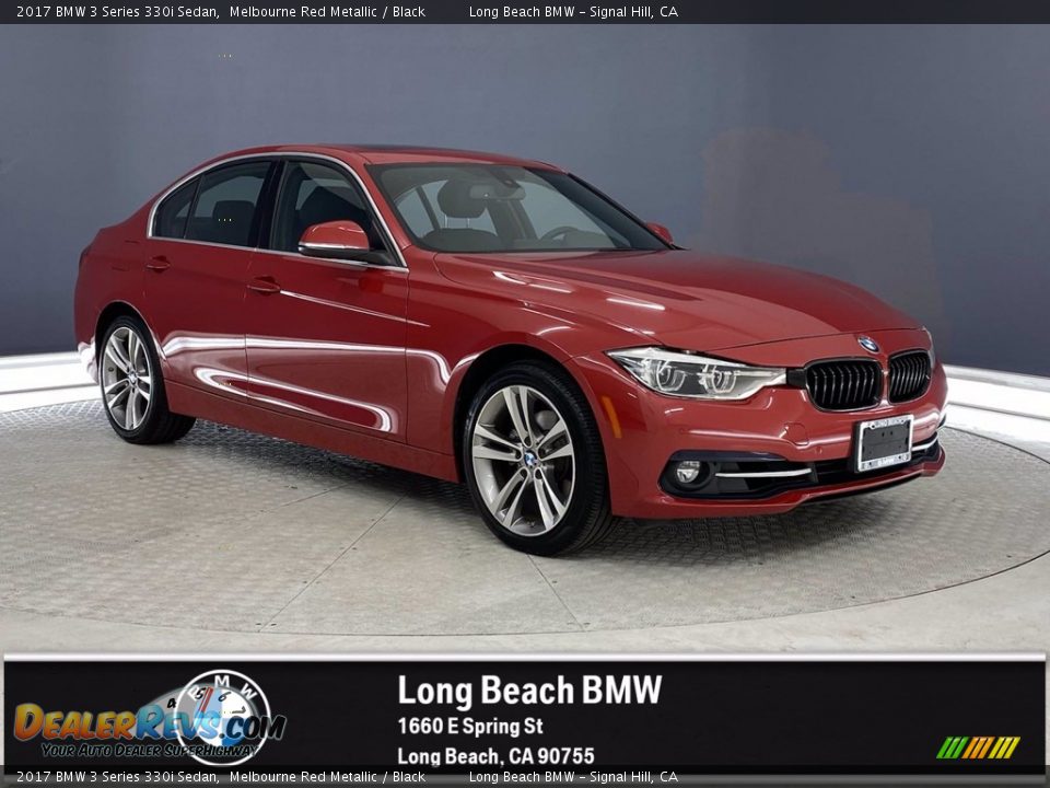 2017 BMW 3 Series 330i Sedan Melbourne Red Metallic / Black Photo #1