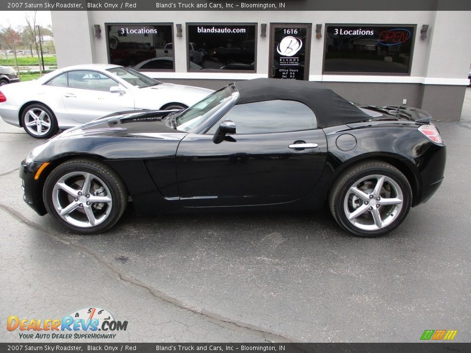 2007 Saturn Sky Roadster Black Onyx / Red Photo #2