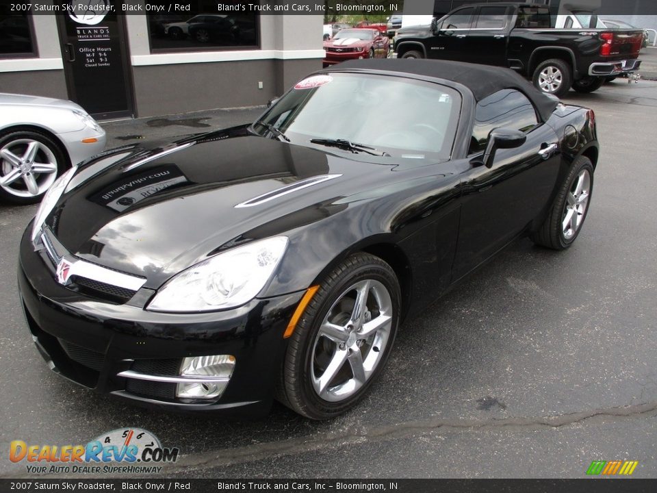 2007 Saturn Sky Roadster Black Onyx / Red Photo #3