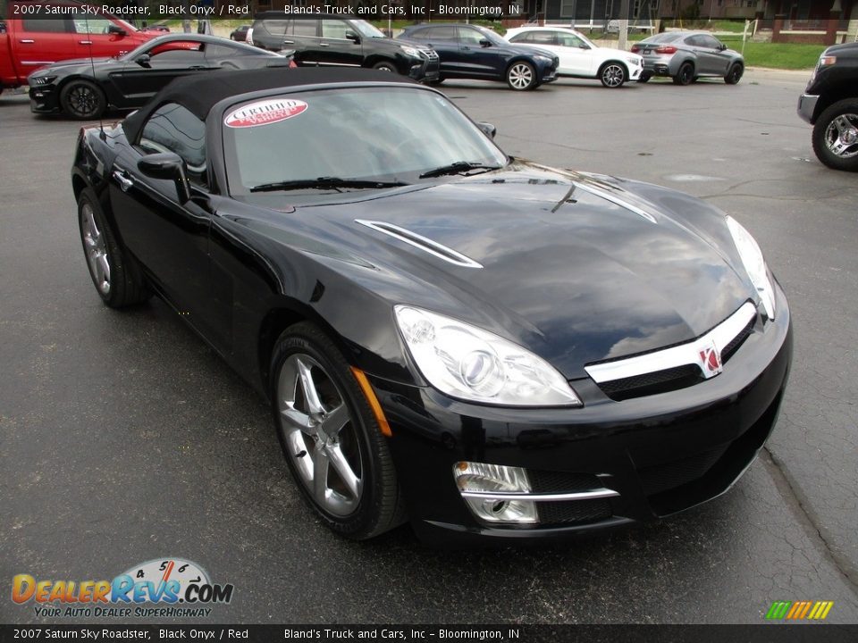 2007 Saturn Sky Roadster Black Onyx / Red Photo #6