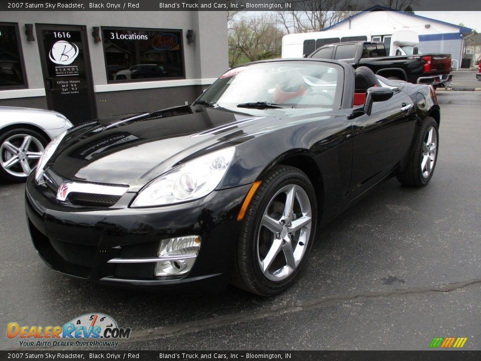 2007 Saturn Sky Roadster Black Onyx / Red Photo #7