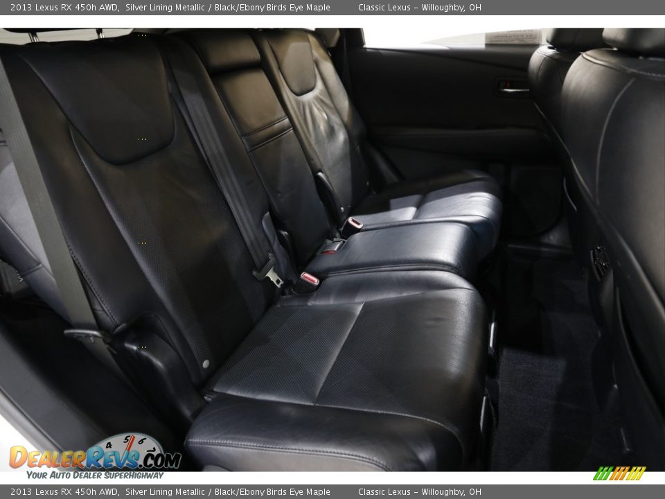2013 Lexus RX 450h AWD Silver Lining Metallic / Black/Ebony Birds Eye Maple Photo #21