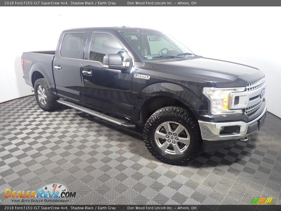 2018 Ford F150 XLT SuperCrew 4x4 Shadow Black / Earth Gray Photo #4