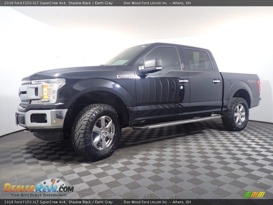 2018 Ford F150 XLT SuperCrew 4x4 Shadow Black / Earth Gray Photo #9