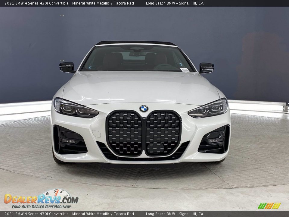 2021 BMW 4 Series 430i Convertible Mineral White Metallic / Tacora Red Photo #2