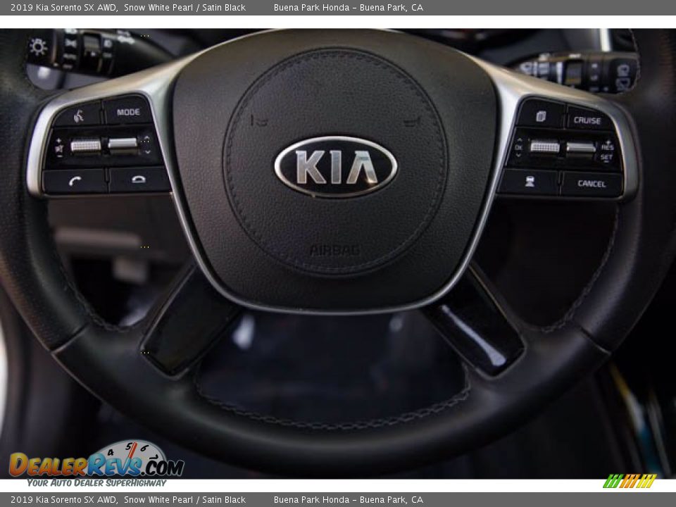 2019 Kia Sorento SX AWD Snow White Pearl / Satin Black Photo #13