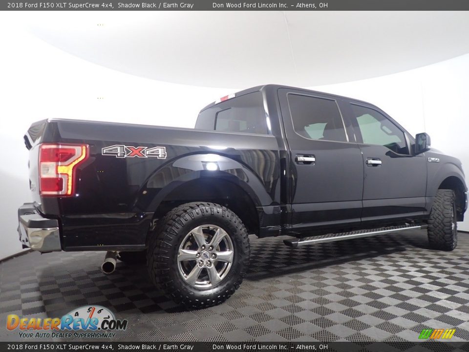 2018 Ford F150 XLT SuperCrew 4x4 Shadow Black / Earth Gray Photo #16