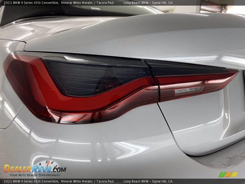 2021 BMW 4 Series 430i Convertible Mineral White Metallic / Tacora Red Photo #6