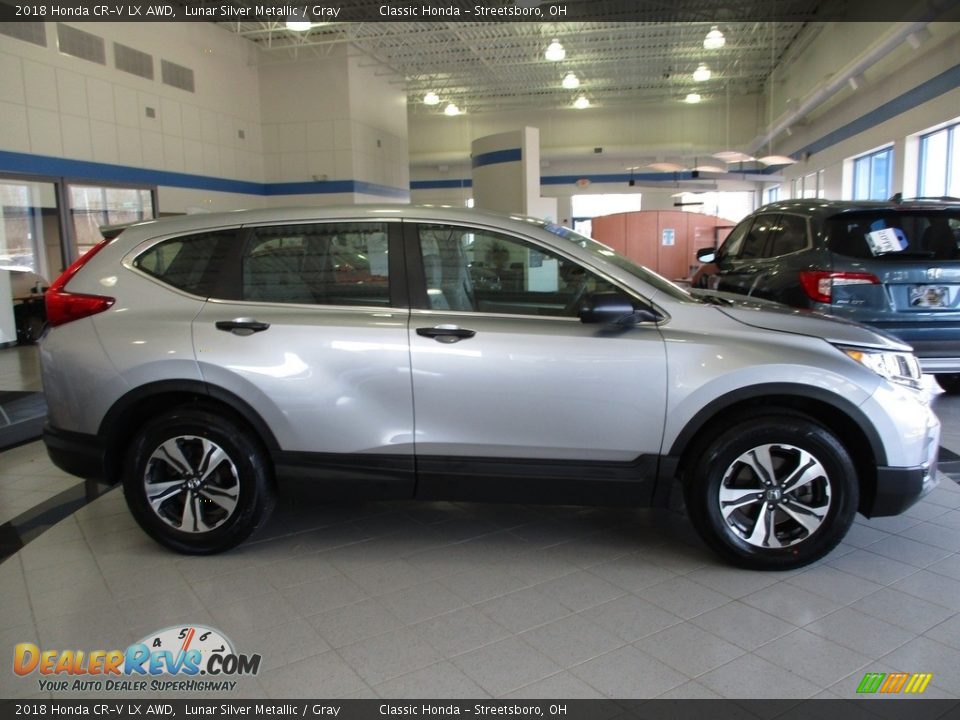 2018 Honda CR-V LX AWD Lunar Silver Metallic / Gray Photo #4