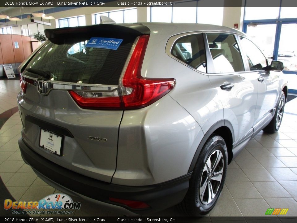 2018 Honda CR-V LX AWD Lunar Silver Metallic / Gray Photo #7