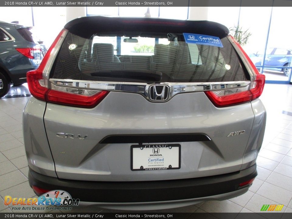 2018 Honda CR-V LX AWD Lunar Silver Metallic / Gray Photo #8