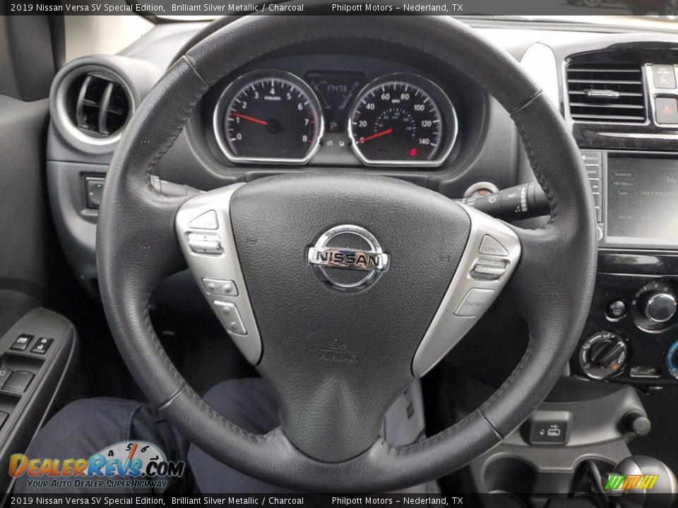 2019 Nissan Versa SV Special Edition Brilliant Silver Metallic / Charcoal Photo #15