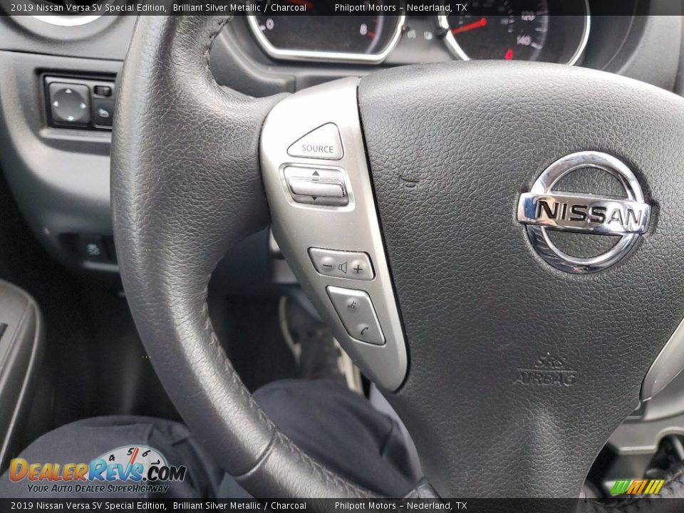 2019 Nissan Versa SV Special Edition Brilliant Silver Metallic / Charcoal Photo #16