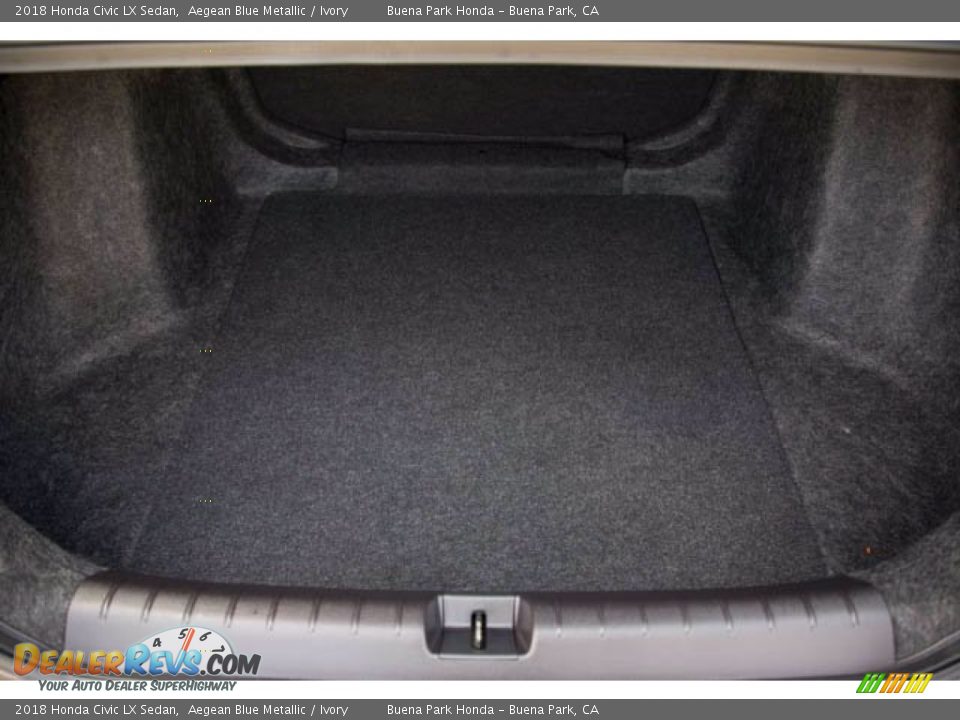 2018 Honda Civic LX Sedan Aegean Blue Metallic / Ivory Photo #21