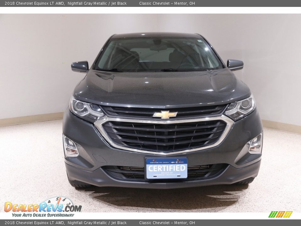 2018 Chevrolet Equinox LT AWD Nightfall Gray Metallic / Jet Black Photo #2