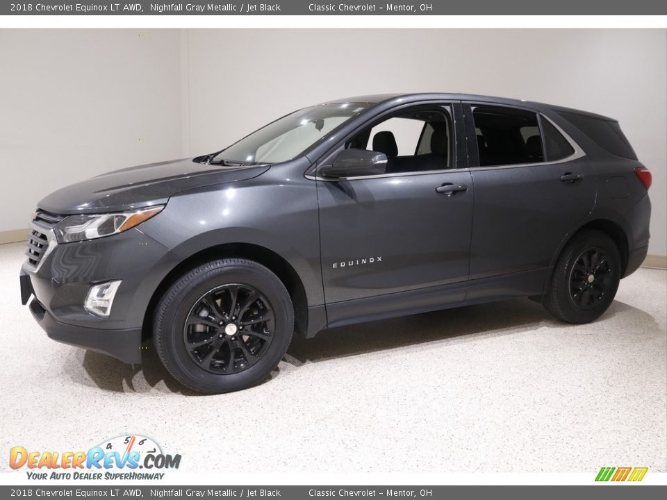 2018 Chevrolet Equinox LT AWD Nightfall Gray Metallic / Jet Black Photo #3