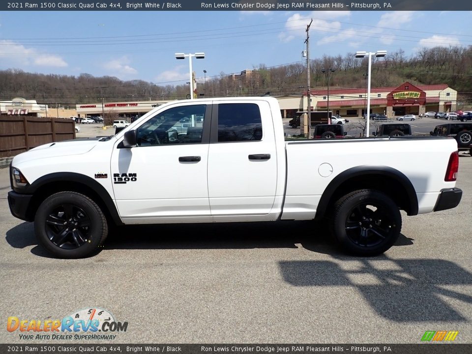 2021 Ram 1500 Classic Quad Cab 4x4 Bright White / Black Photo #2