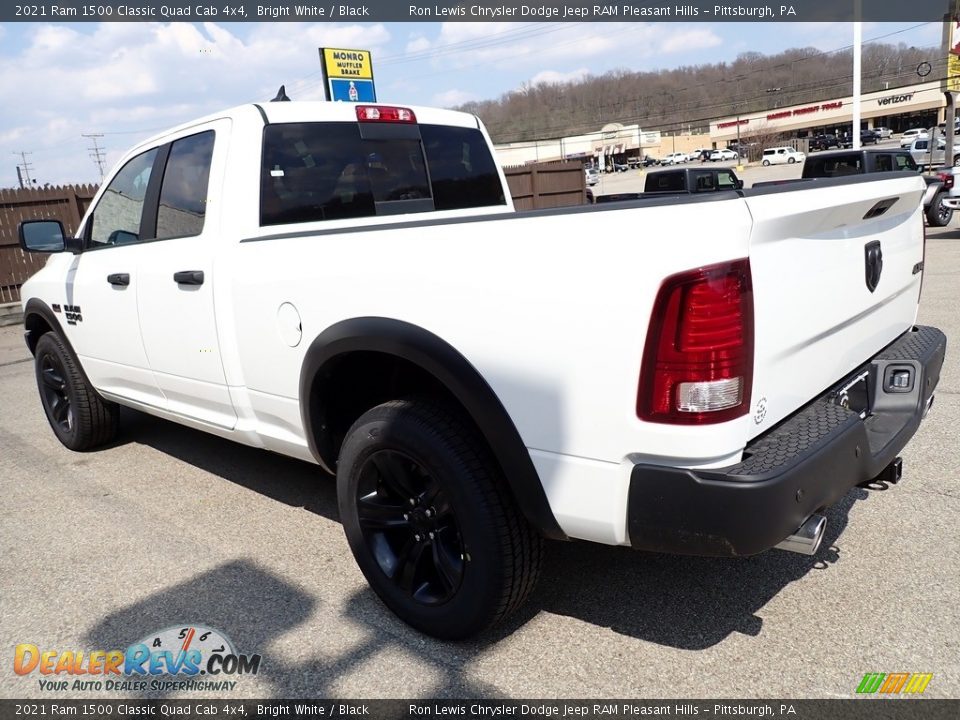 2021 Ram 1500 Classic Quad Cab 4x4 Bright White / Black Photo #3
