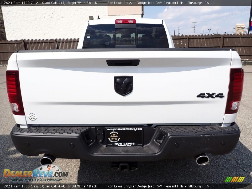 2021 Ram 1500 Classic Quad Cab 4x4 Bright White / Black Photo #4