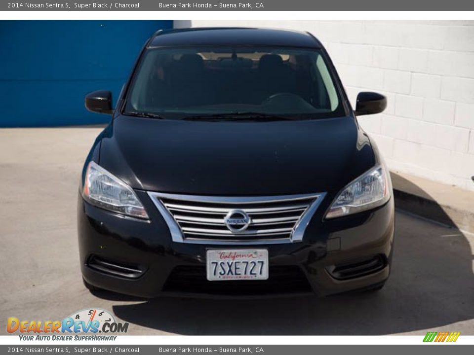 2014 Nissan Sentra S Super Black / Charcoal Photo #7