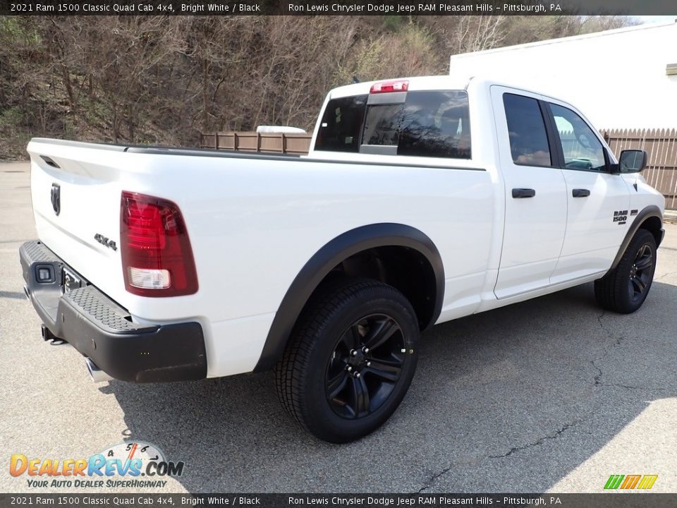 2021 Ram 1500 Classic Quad Cab 4x4 Bright White / Black Photo #5