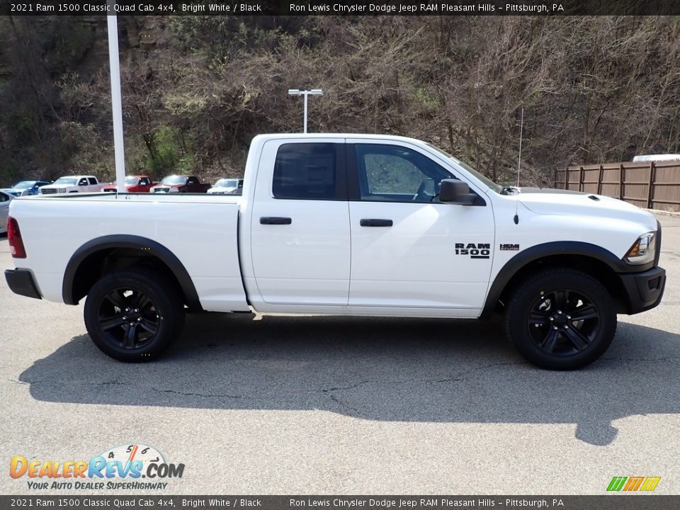 2021 Ram 1500 Classic Quad Cab 4x4 Bright White / Black Photo #6