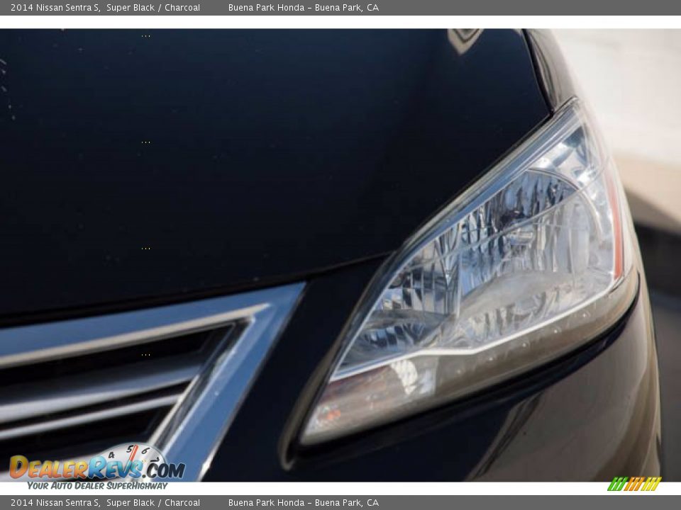 2014 Nissan Sentra S Super Black / Charcoal Photo #9