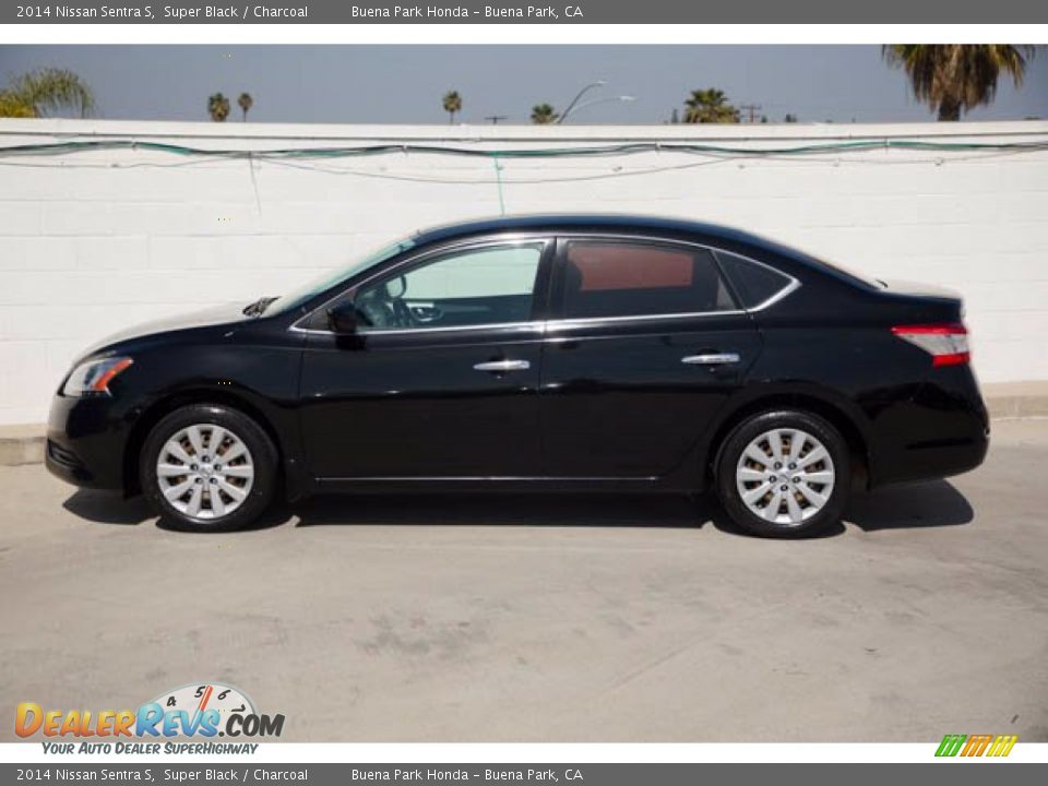 2014 Nissan Sentra S Super Black / Charcoal Photo #10