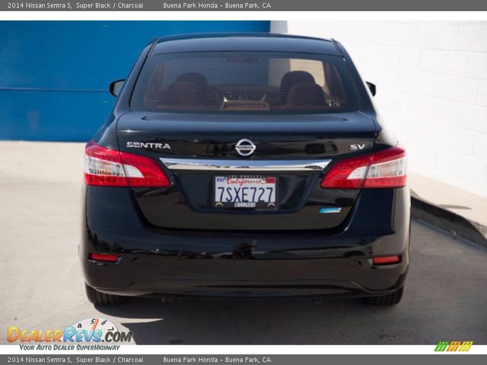 2014 Nissan Sentra S Super Black / Charcoal Photo #11