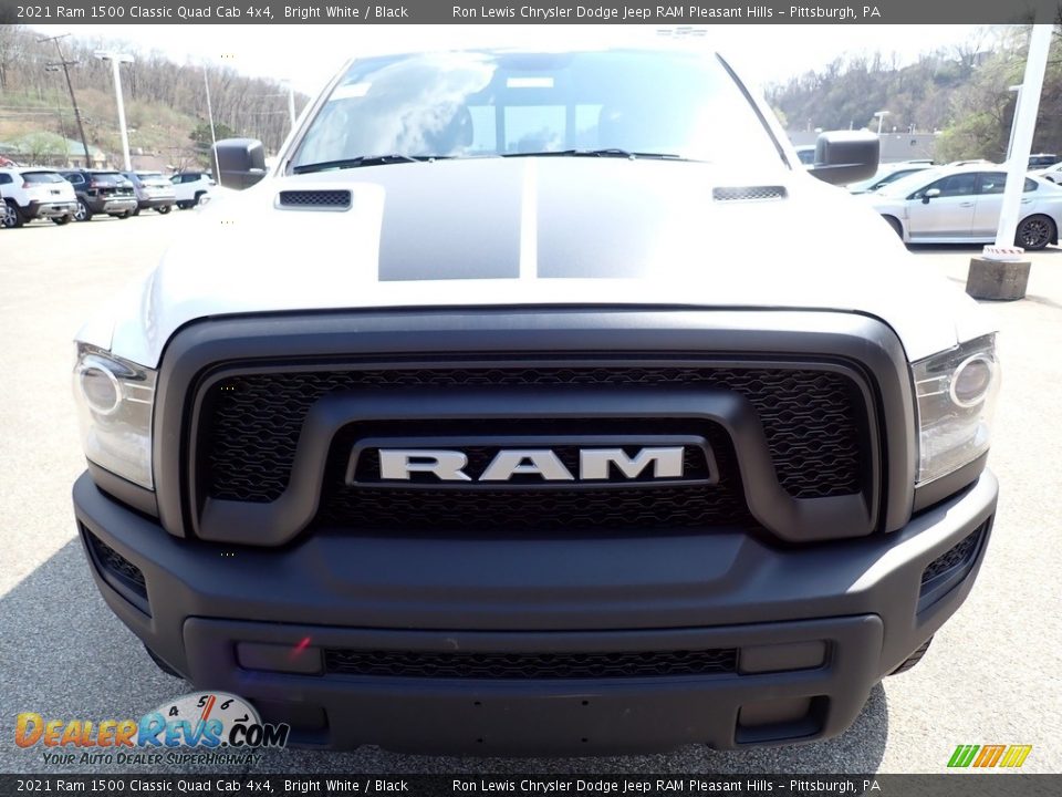 2021 Ram 1500 Classic Quad Cab 4x4 Bright White / Black Photo #8