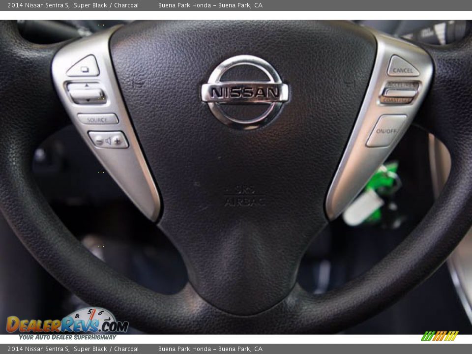 2014 Nissan Sentra S Super Black / Charcoal Photo #15