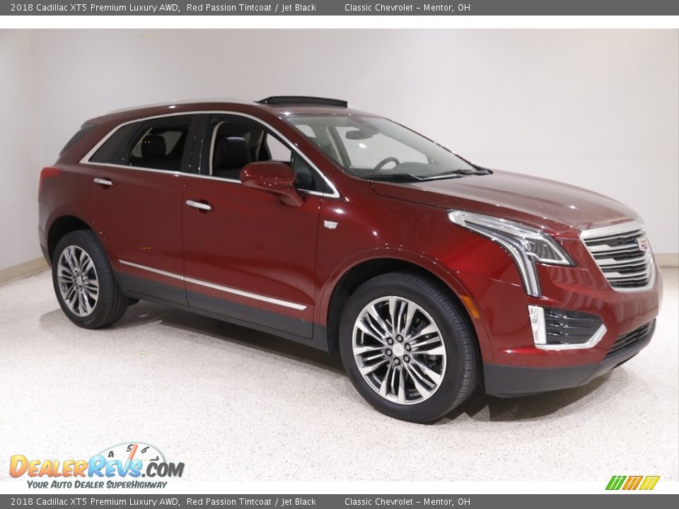 2018 Cadillac XT5 Premium Luxury AWD Red Passion Tintcoat / Jet Black Photo #1