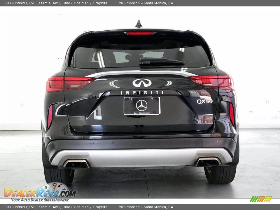 2019 Infiniti QX50 Essential AWD Black Obsidian / Graphite Photo #3