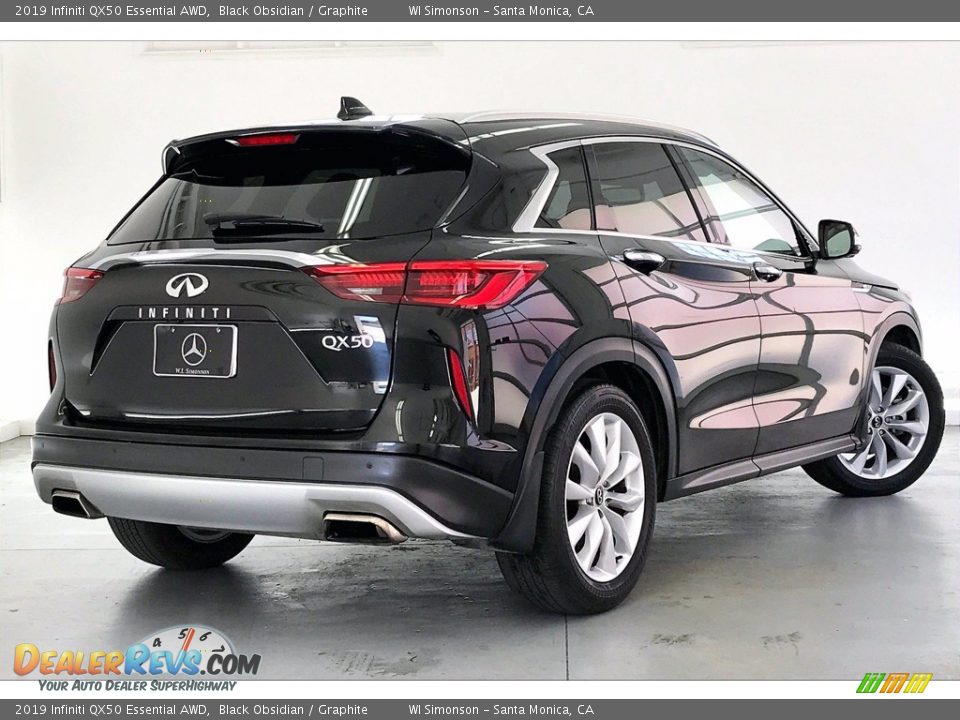 2019 Infiniti QX50 Essential AWD Black Obsidian / Graphite Photo #13