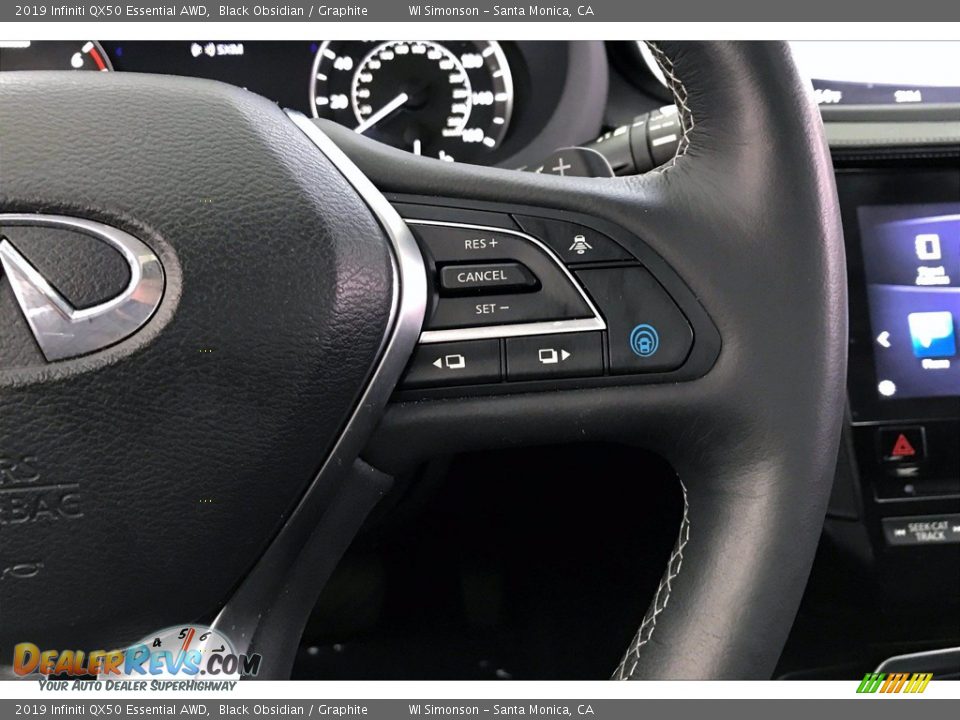 2019 Infiniti QX50 Essential AWD Steering Wheel Photo #22