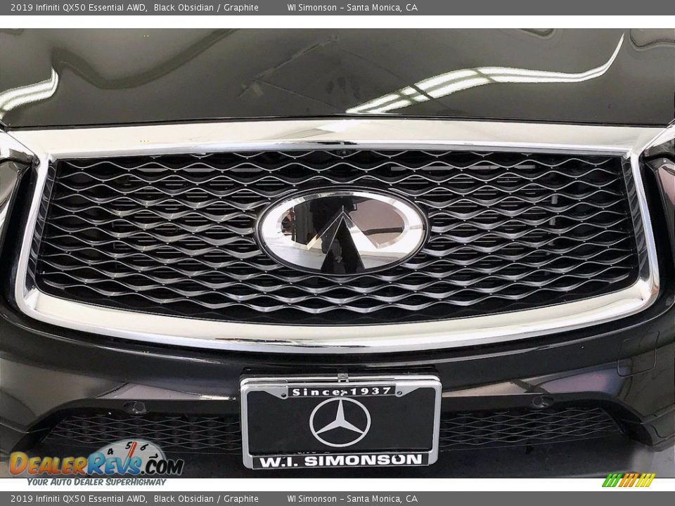 2019 Infiniti QX50 Essential AWD Black Obsidian / Graphite Photo #30