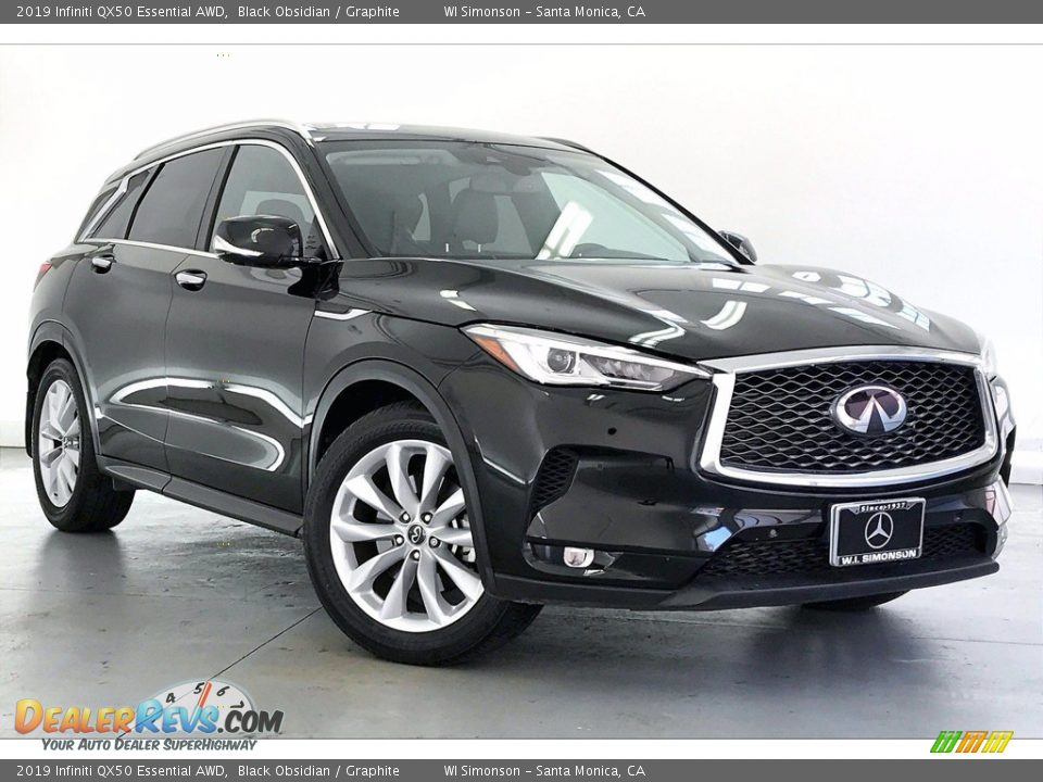 Black Obsidian 2019 Infiniti QX50 Essential AWD Photo #34