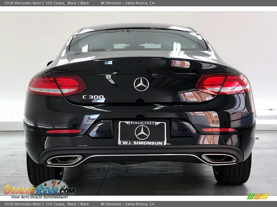 2018 Mercedes-Benz C 300 Coupe Black / Black Photo #3